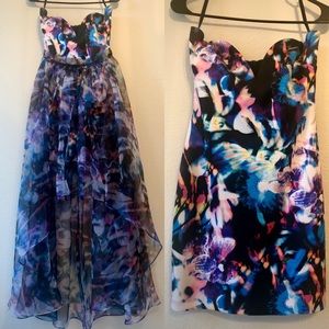 Bebe Vegas, interchangeable gown/mini dress.